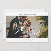 Carte Certificat cadeau de photographie de calligraphie  (Devant)