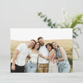 Carte Certificat cadeau de photographie de script modern (Debout devant)