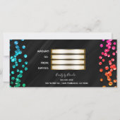 Carte Certificat cadeau de points Confetti Arc-en-ciel n (Dos)