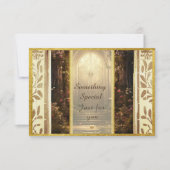 Carte Certificat cadeau de porte de jardin enchantée (Devant)