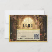 Carte Certificat cadeau de porte de jardin enchantée (Dos)