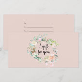 Carte Certificat-cadeau de Rose Garland Script (Devant / Derrière)