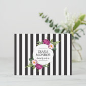 Carte Certificat-cadeau de salle de bain Floral moderne (Debout devant)