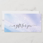 Carte Certificat-cadeau de salon de coiffure de luxe (Devant)