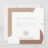 Carte Certificat cadeau de salon de Formes biologiques m (Dos)