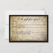 Carte Certificat cadeau de salon moderne sophistiqué (Dos)