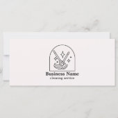 Carte Certificat cadeau de services de nettoyage minimal (Devant)