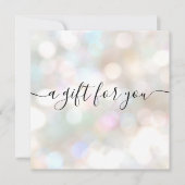 Carte Certificat cadeau de signature de fêtes (Devant)