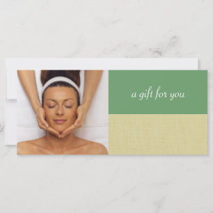 Carte Certificat-cadeau de Spa de jour ou de massothérap