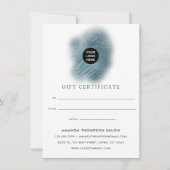 Carte Certificat Cadeau de Thanksgiving (Dos)