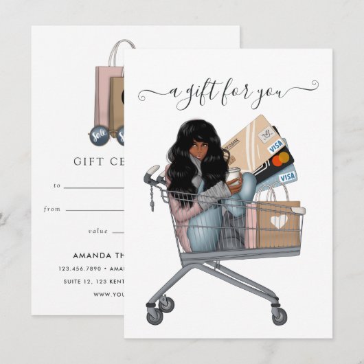 Carte Certificat Cadeau de Thanksgiving (Devant / Derrière)