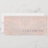 Carte Certificat cadeau de vacances élégant (Devant)