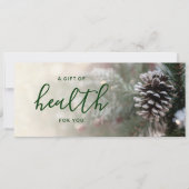 Carte Certificat cadeau de vacances pour l'arbre d'hiver (Devant)