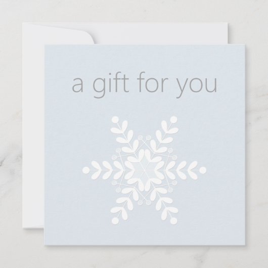 Carte Certificat cadeau de vacances simple et moderne Sn (Devant)