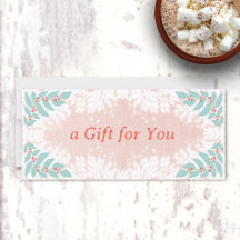 Certificat cadeau de vacances Whimsical