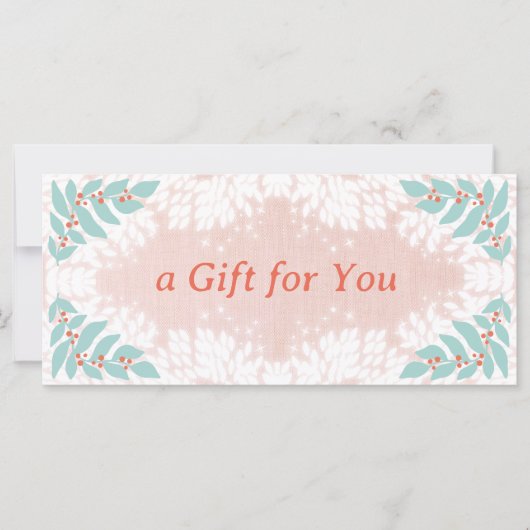 Carte Certificat cadeau de vacances Whimsical (Devant)