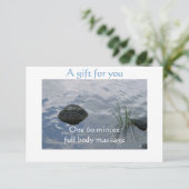 Carte Certificat cadeau d'Eaux fixes (Debout devant)