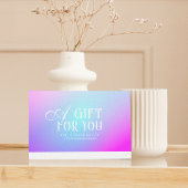 Carte Certificat cadeau dégradant