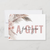 CARTE CERTIFICAT CADEAU D'ENTREPRISE | BOHO (Devant)