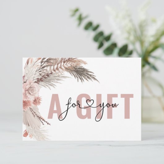 CARTE CERTIFICAT CADEAU D'ENTREPRISE | BOHO (Debout devant)