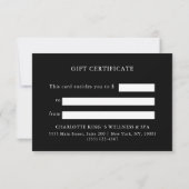 CARTE CERTIFICAT CADEAU D'ENTREPRISE | BOHO (Dos)