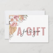 CARTE CERTIFICAT CADEAU D'ENTREPRISE | BOHO (Devant)