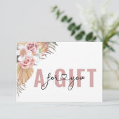 CARTE CERTIFICAT CADEAU D'ENTREPRISE | BOHO (Debout devant)