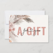 CARTE CERTIFICAT CADEAU D'ENTREPRISE | BOHO (Devant)