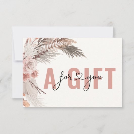 CARTE CERTIFICAT CADEAU D'ENTREPRISE | BOHO (Devant)