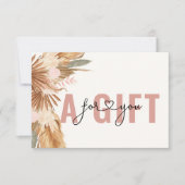 CARTE CERTIFICAT CADEAU D'ENTREPRISE | BOHO TROPICAL (Devant)