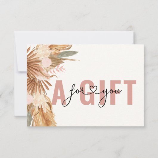 CARTE CERTIFICAT CADEAU D'ENTREPRISE | BOHO TROPICAL (Devant)