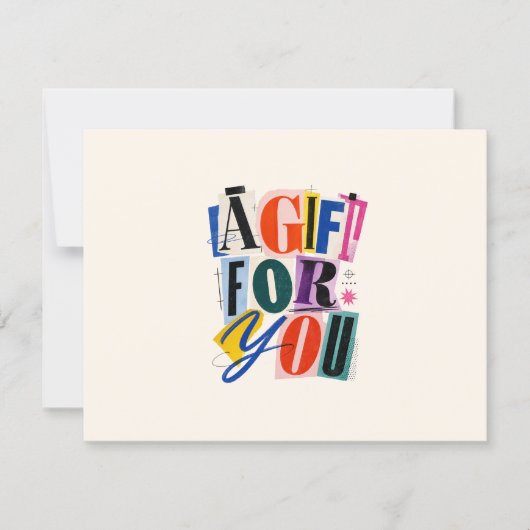 Carte Certificat-cadeau d'entreprise coloré (Devant)