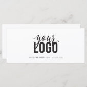 Carte Certificat cadeau d'entreprise de script moderne (Devant / Derrière)