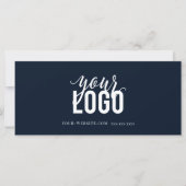 Carte Certificat cadeau d'entreprise de script moderne M (Devant)