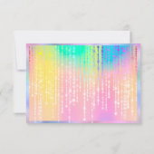 Carte Certificat cadeau d'entreprise Holographie Unicorn (Dos)