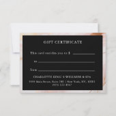 CARTE CERTIFICAT CADEAU D'ENTREPRISE | MARBLE OR BLUSH (Dos)
