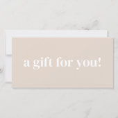 Carte Certificat cadeau d'entreprise moderne avec logo p (Dos)