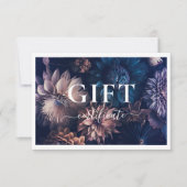 Carte CERTIFICAT CADEAU D'ENTREPRISE | Moderne | Floral  (Devant)