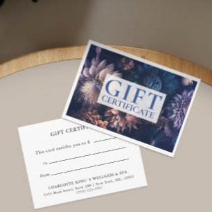 Carte CERTIFICAT CADEAU D'ENTREPRISE Moderne Floral