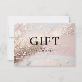 Carte CERTIFICAT CADEAU D'ENTREPRISE | Moderne | PARTIES (Devant)