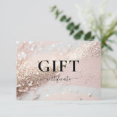 Carte CERTIFICAT CADEAU D'ENTREPRISE | Moderne | PARTIES (Debout devant)