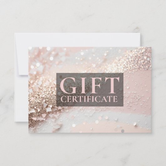 Carte CERTIFICAT CADEAU D'ENTREPRISE | Moderne | PARTIES (Devant)