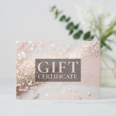 Carte CERTIFICAT CADEAU D'ENTREPRISE | Moderne | PARTIES (Debout devant)