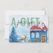 Carte CERTIFICAT CADEAU D'ENTREPRISE | Motif de neige de (Devant)