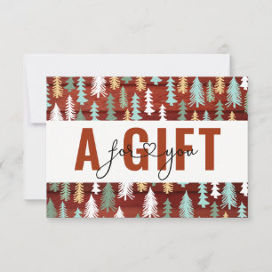 Carte CERTIFICAT CADEAU D'ENTREPRISE   Noël  Arbre d'hiv