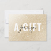 Carte CERTIFICAT CADEAU D'ENTREPRISE | Parties scintilla (Devant)