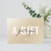 Carte CERTIFICAT CADEAU D'ENTREPRISE | Parties scintilla (Debout devant)