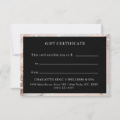 CARTE CERTIFICAT CADEAU D'ENTREPRISE | PARTIES SCINTILLA (Dos)