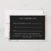 CARTE CERTIFICAT CADEAU D'ENTREPRISE | PARTIES SCINTILLA (Dos)