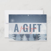 Carte CERTIFICAT CADEAU D'ENTREPRISE | Paysage hivernal (Devant)